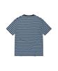 WACKY WILLY Basic Striped Short Sleeve T-Shirt Light Blue