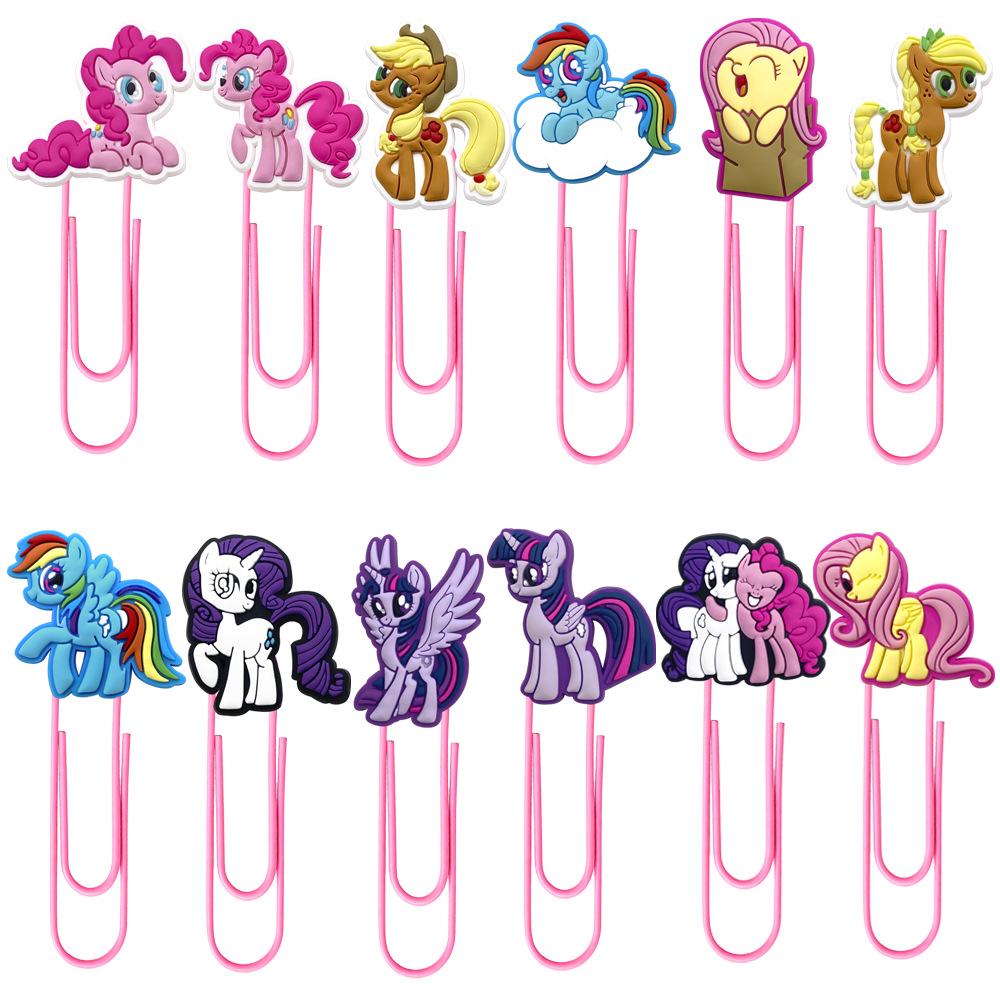 My Little Pony PVC Spinner Bookmark & Paper Clip Set
