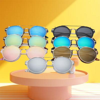 Korean Double Layer Steampunk Flip-Up Sunglasses Flip Cover Black Shades Glasses Punk Eyeglasses Two Usage Outdoor Sunglasses