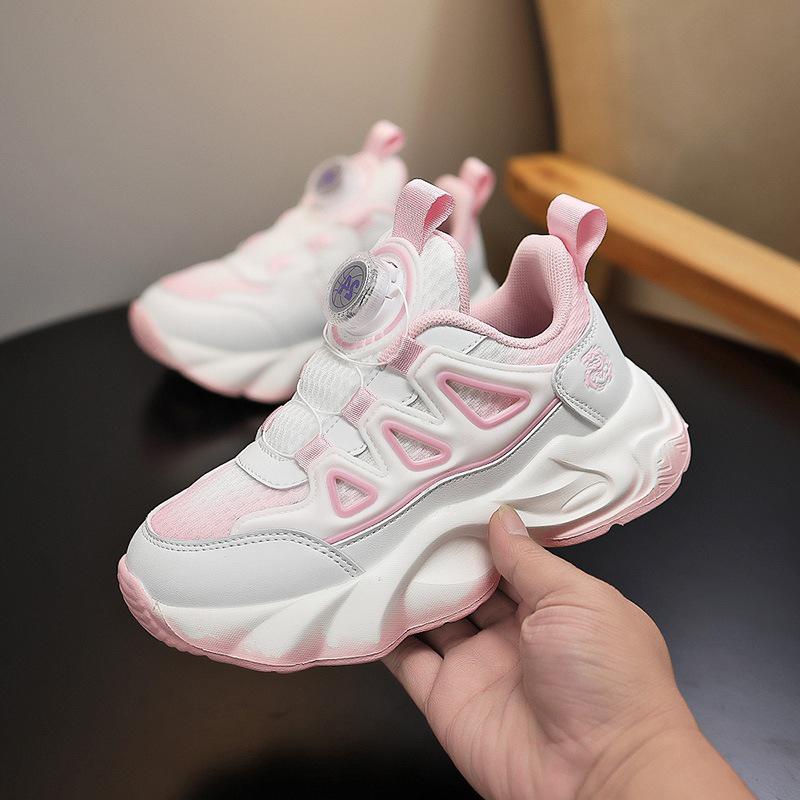 Atmungsaktive Netz-Laufschuhe für Mädchen, Trendige Sport-Freizeitschuhe für Grund- und Sekundarschüler, Herbstkollektion 2025