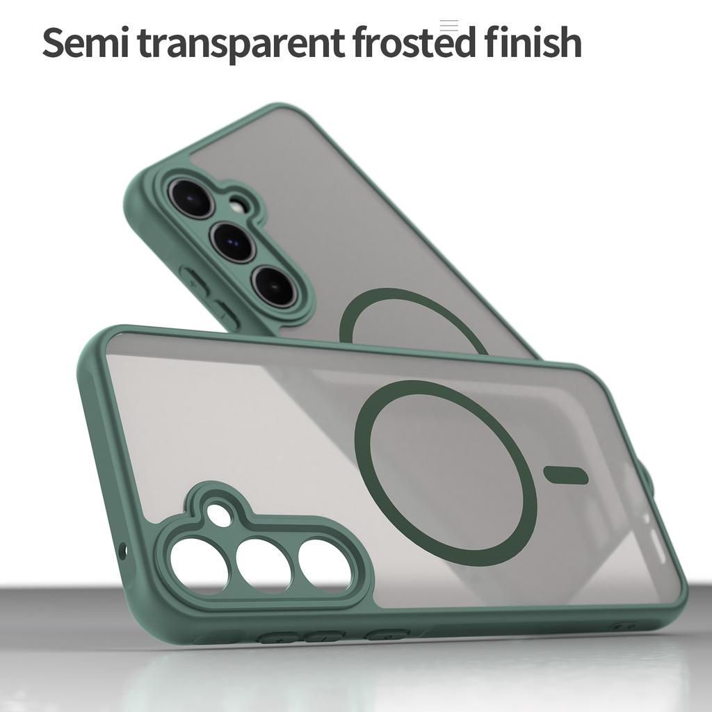 Samsung Galaxy S25 Plus Magsafe Phone Case,Magnetic Shockproof Magsafe Phone Case,Bumper Hybrid Cover for Samsung Galaxy S25 Plus