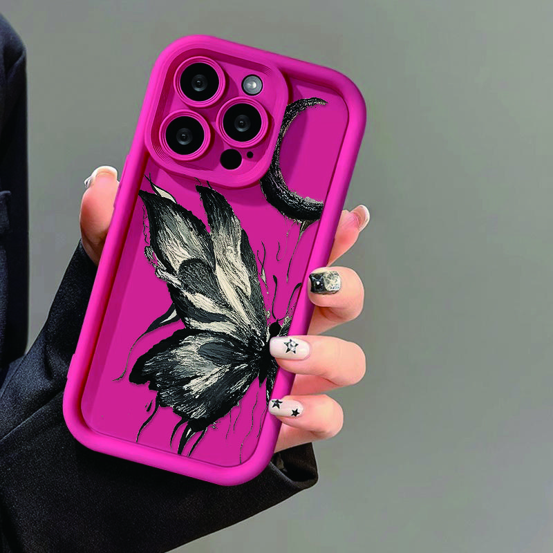 

Чехол для телефона iPhone 16 13 11 Pro Max iPhone 11 13 16 Samsung S24 Ultra Samsung A54 Redmi note 12 11 Infinix Чехол iPhone 16 Pro Max яркий розовый