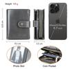 CONTACT'S Genuine Leather Wallet For Women Card Holders Money Clip Coin Purse Women's Wallet