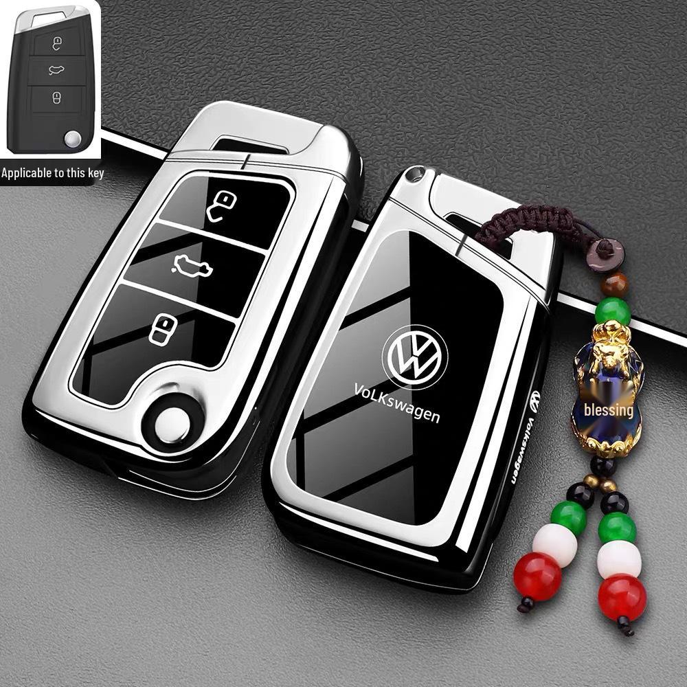 Volkswagen Lavida, Polo, Lamando, Passat, Touareg, Tiguan, Teramont, Touran Schlüsselhülle und Autoschnalle.