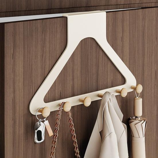 Hanger Rack Heavy Duty Coats Hats Scarves Coat Hanger Organizer Damage-Free Installation