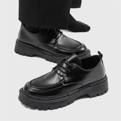 Scarpe da Uomo in Pelle con Suola Spessa Moda Scarpe Casual Scarpe Eleganti Classiche da Uomo d'Affari Scarpe Stringate Traspiranti Scarpe Artigianali Mocassini