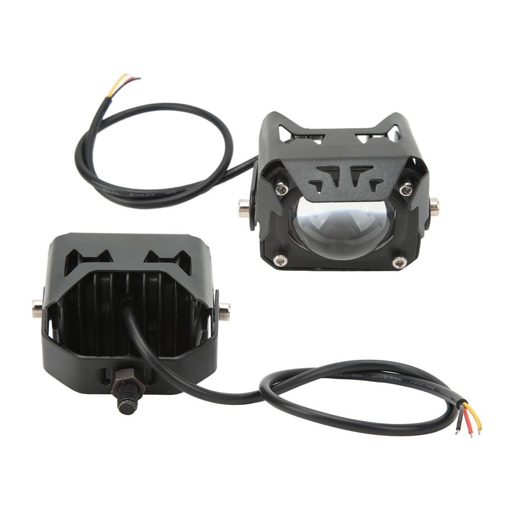 LED Electric Bike Light Aluminum Alloy High Brightness Bicolor Lens Electric Bike Spotlight DC 12 To 100V