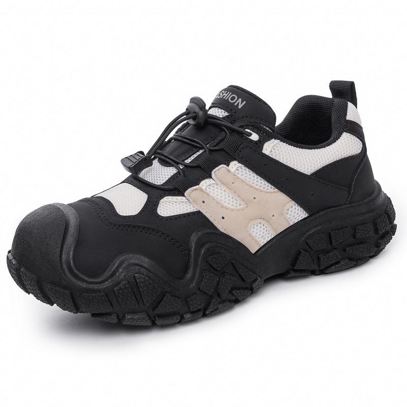 Scarpe Donna Dad Chunky Retro da Escursionismo Casual Punta Larga Versatili Stile di Nicchia