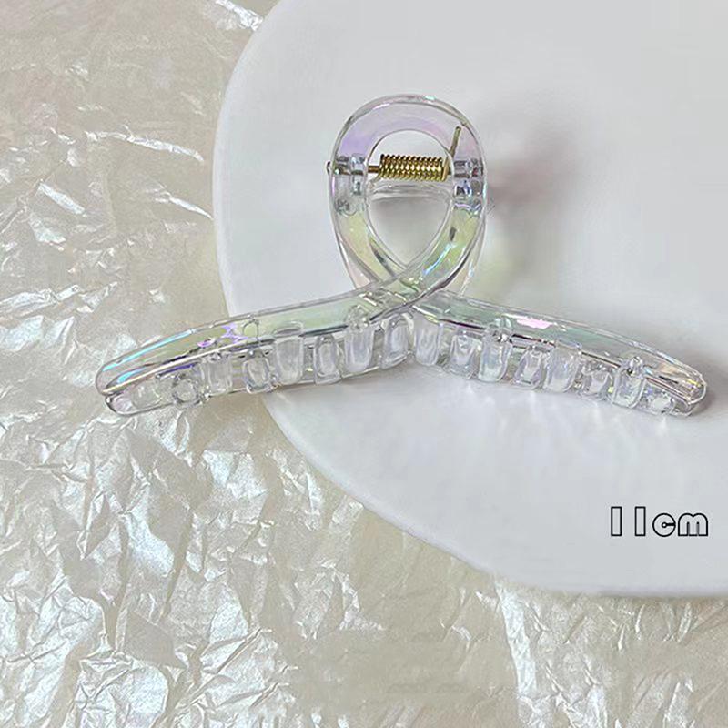 Women Hair Claw Korean Style Transparent Plastic Headband Hairpins Ponytail Claw Clip Crab Hair Accessories Headwear