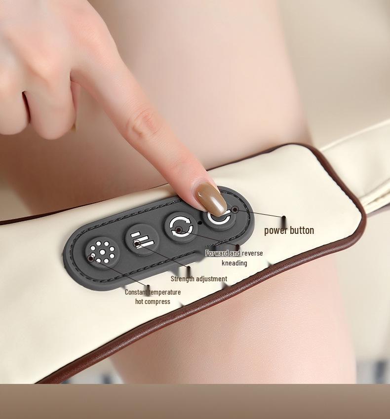 Trapezius & Cervical Massager: Multi-Function Kneading, Hot Compress Shawl for Neck & Shoulder Relief