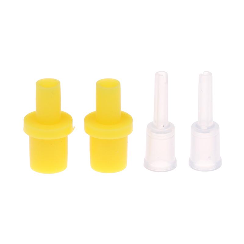 10Pcs Syringe Silicone Pumping Air Hollow Joint Part Connector Ciss Inkjet Cartridge Cleaning Tool