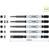 VESSEL (VESSEL) Screw Remover Bits Hassel Series Hazcell Hex Bits, Set of 5, Opposite Sides, 2/2....