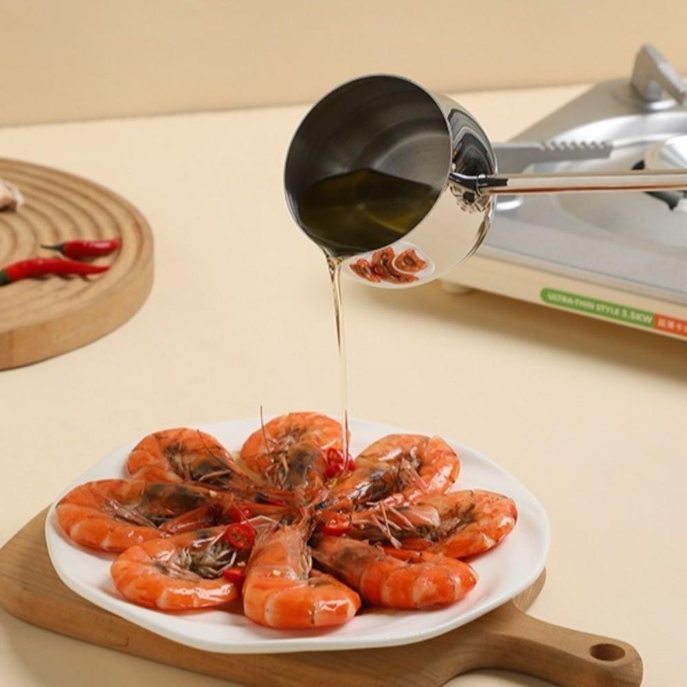 New Stainless Steel Milk Pot Small Multifunctional Cooking Sauce Bowl Thickened Noodle Bowl