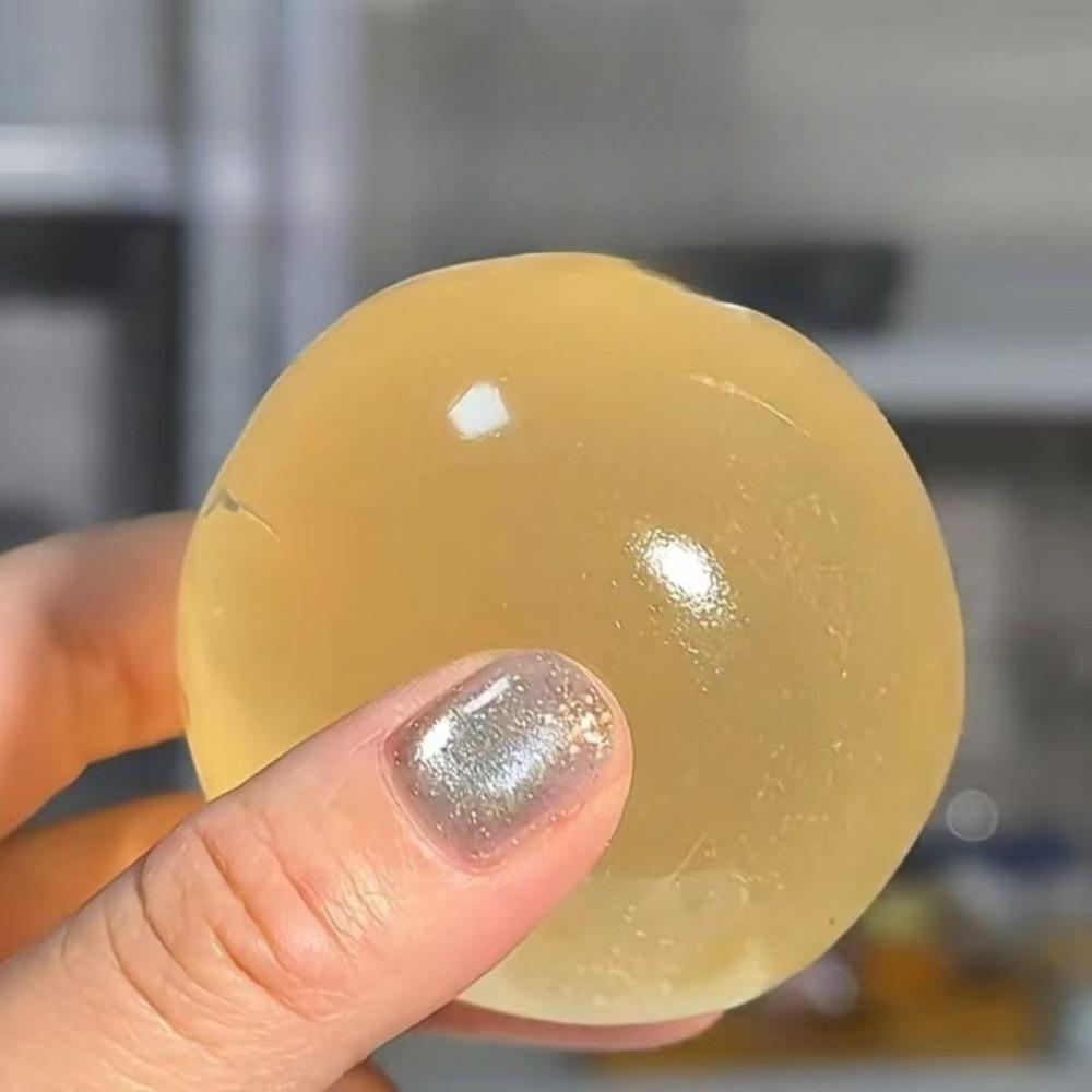 Maltose Squishy Toy Stress Ball Cute hi Anti Stress Fidget Toy Soft Simulated Bule Transparent Ball Quick-rebound Squeeze Toy