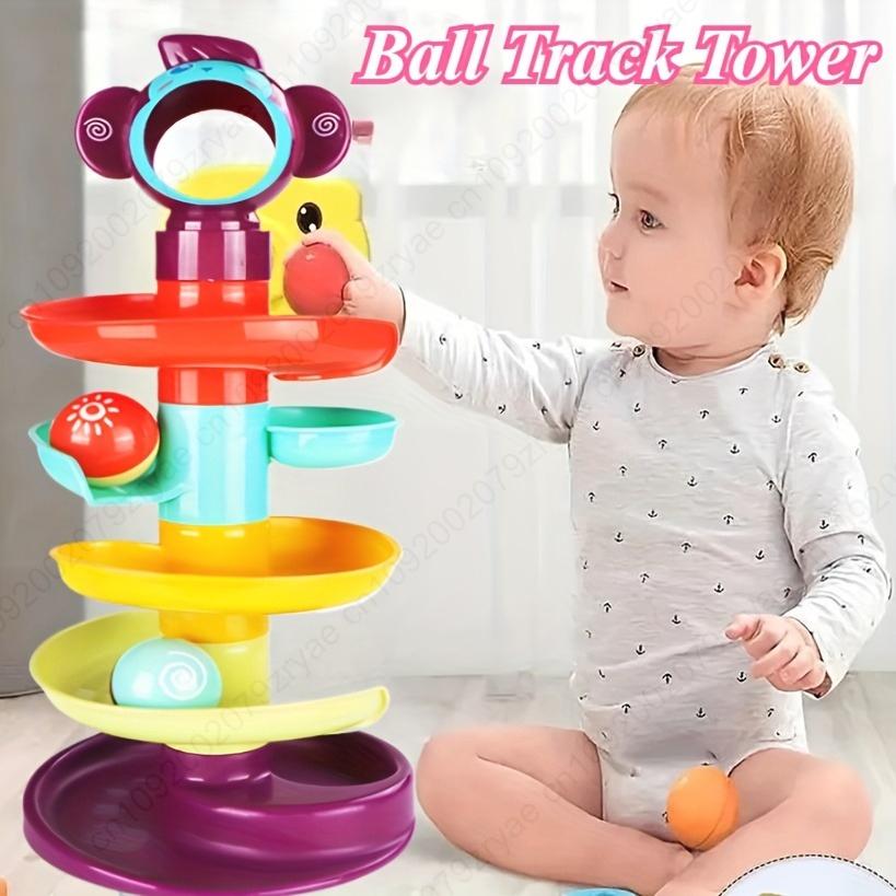 Montessori Toys Baby 0 12 24 36 Months Track Rolling Ball Push Pop Sliding Ball Early Education Toys Games Children Sensory Toy