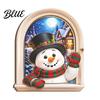 Natural Wood Holiday Accents Arch Wooden Christmas Fridge Magnet Set, Window Frame Festive Metal Cabinet Magnets Magnetic Decor for Refrigerator