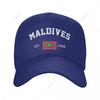 Baseball Cap Maldives EST Independence Day Wild Sun Shade Peaked Adjustable Outdoor Caps