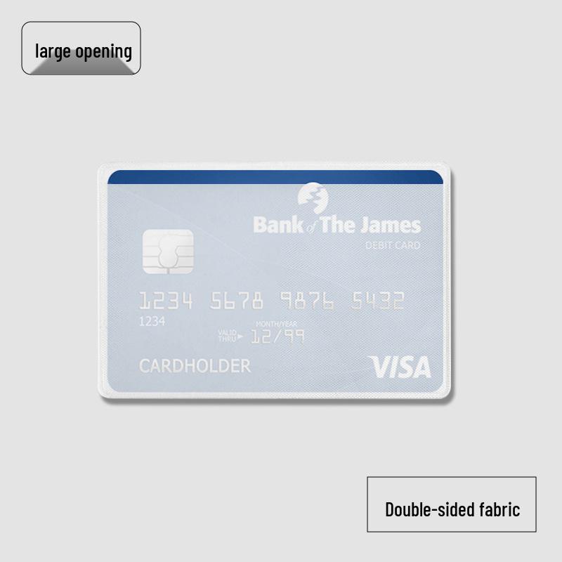 Серебряный RFID-блокирующий противокражный чехол для карт - Защита от размагничивания и экранирование NFC