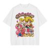 Tsukino Usagi T Shirts Vintage Washed Anime SSailor MMoon Oversized Tshirts Manga Chibiusa Short Sleeve Girl Tops Tees Women