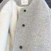 Women's Thickened Light Gray Wool Coat - 2025 Winter Collection