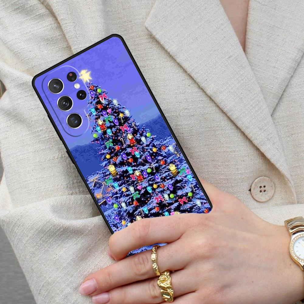 Christmas Tree New Year Cell Phone Case for Samsung Galaxy S26 Ultra S25 S24 S23 S22 S21 S20 Note10 Cover