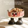 Elevated Pet Bowl Stainless Steel Raised Dog Bowl Reduces Discomfort Cute Cat Bowl with Stable Non-Slip Base for Food Water