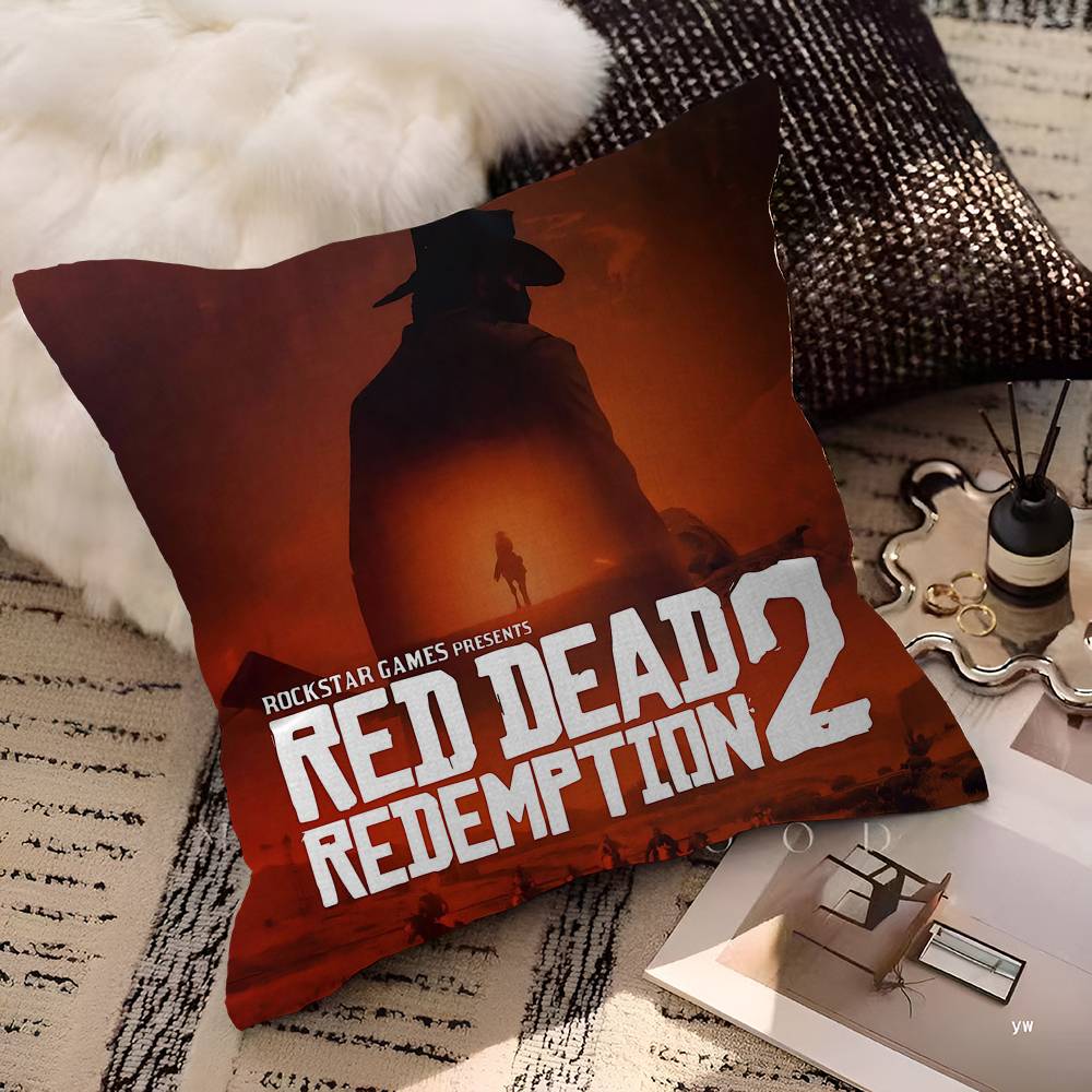 Spiel R-Red Dead-R-Redemptions 45*45cm Kissenbezug Kissenhülle Dekor Kissenbezug Heim-Kissenbezug Für Sofakissen