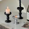 European Retro Roman Column Glass Candlestick - High-End Luxury Scented Candle Holder with Elevated Base