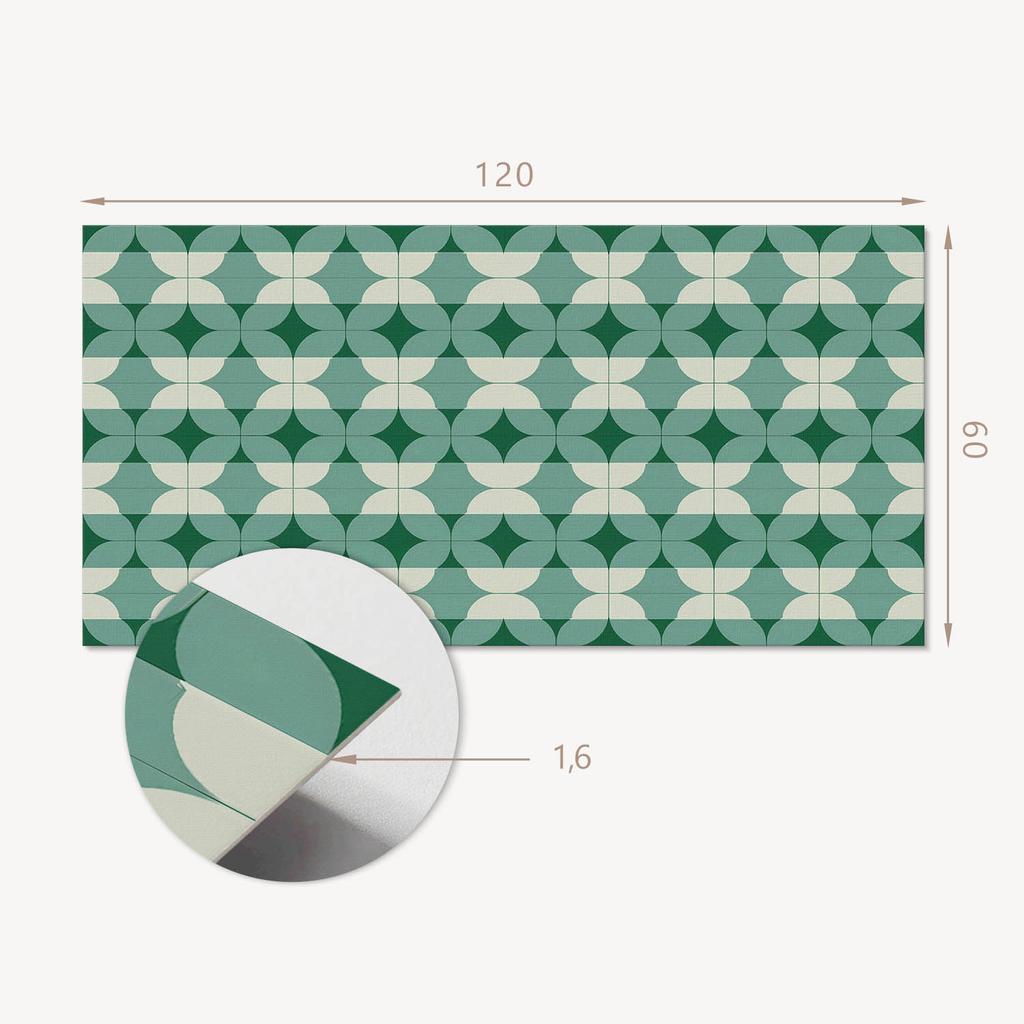 Dekoracyjny Panel Winylowy Podłogowy 120X60 Cm Geometria Falistych Kształtów