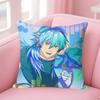 Chibi Aoba SSeragaki Kissenbezüge für Schlafzimmer Wohnzimmer Sofa Heimdeko Polyester Kissenbezug mit Reißverschluss