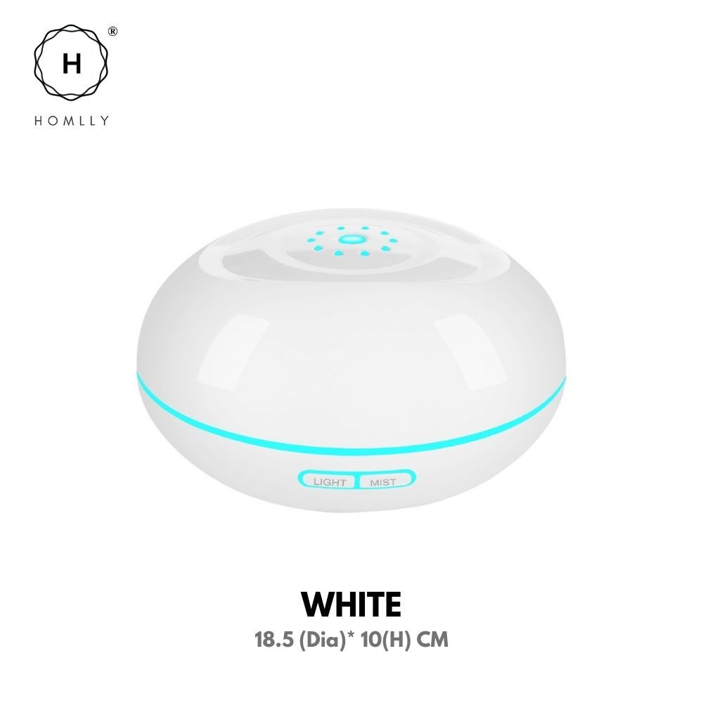 Homlly Ova Aroma Humidifier (500ml) White