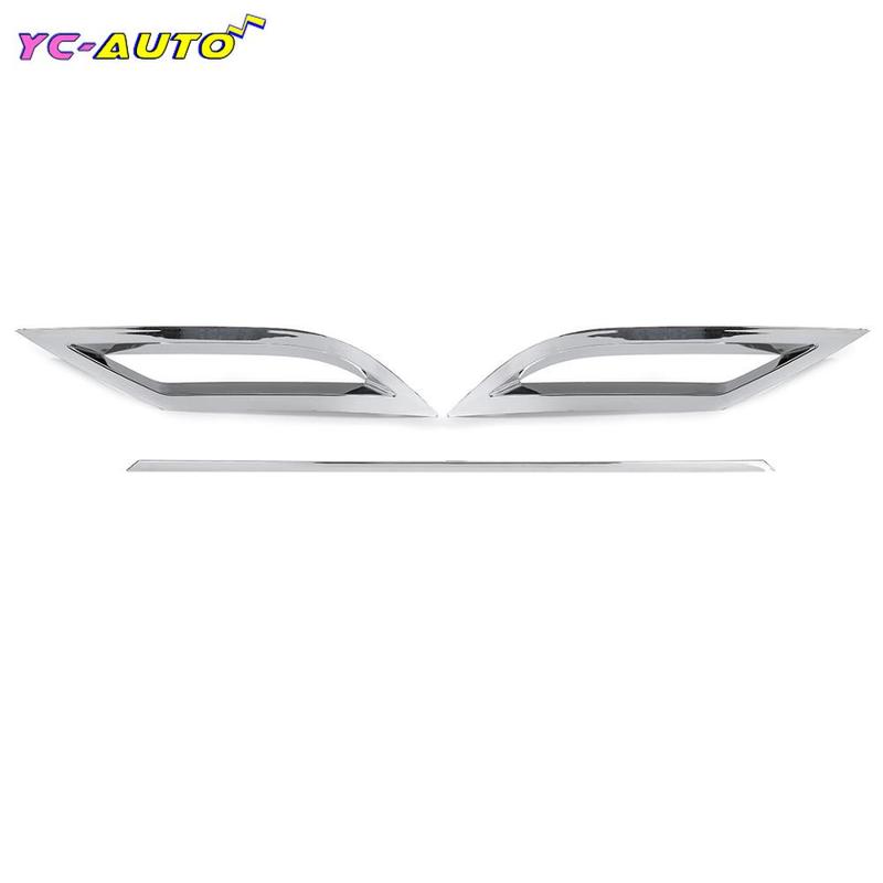 

1Pair Rear Bumper Diffuser Lip Spoiler Air outlet Exhaust Strip Cover Trim For Volkswagen For VW Polo MK6 Polo Plus 2018 +