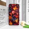 Hand-Painted Autumn Maple Leaf Phone Case for Motorola Moto Edge 50 Fusion 40 30 Neo G34 E14 G75 G85 G54 Pro 5G Soft Cover Art