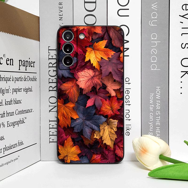 Hand-Painted Autumn Maple Leaf Phone Case for Motorola Moto Edge 50 Fusion 40 30 Neo G34 E14 G75 G85 G54 Pro 5G Soft Cover Art