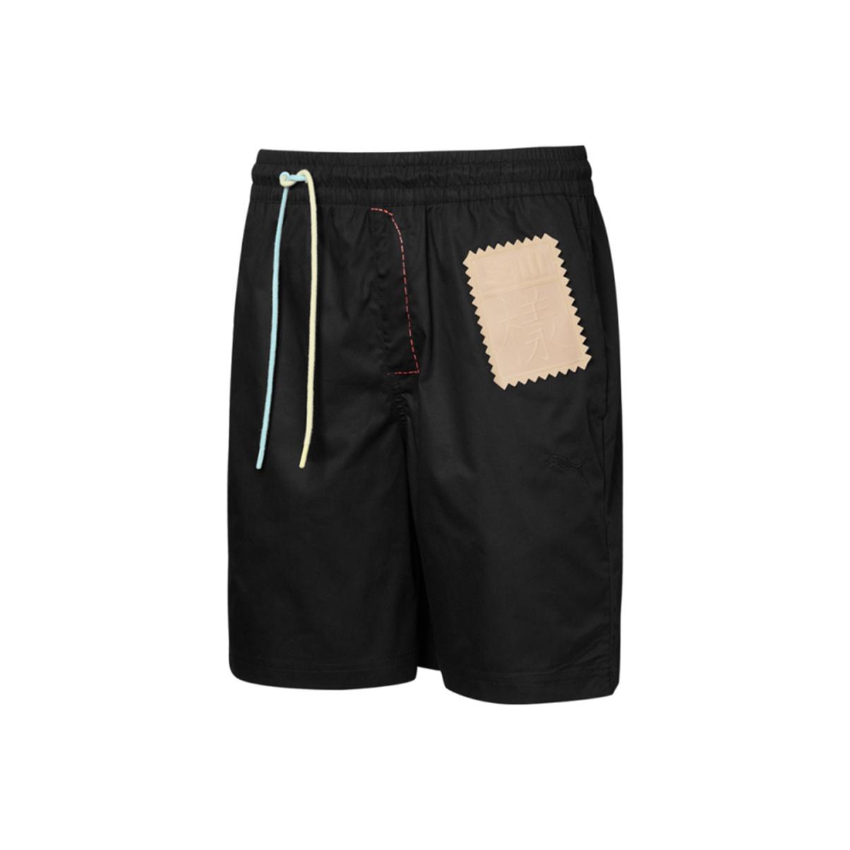 Puma X Michael Lau Collaboration Patch Drawstring Casual Sports Shorts Men shorts Black 531325-01 M