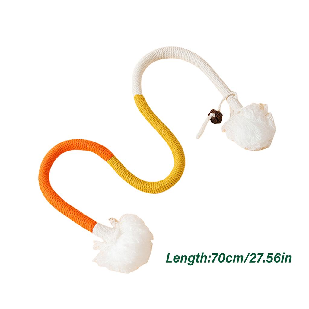 Plush Cotton Rope Cat Toy Interaction Cat Teaser Stick Self Teasing Cat Active Toy Exercising Activity Entertainment Toy