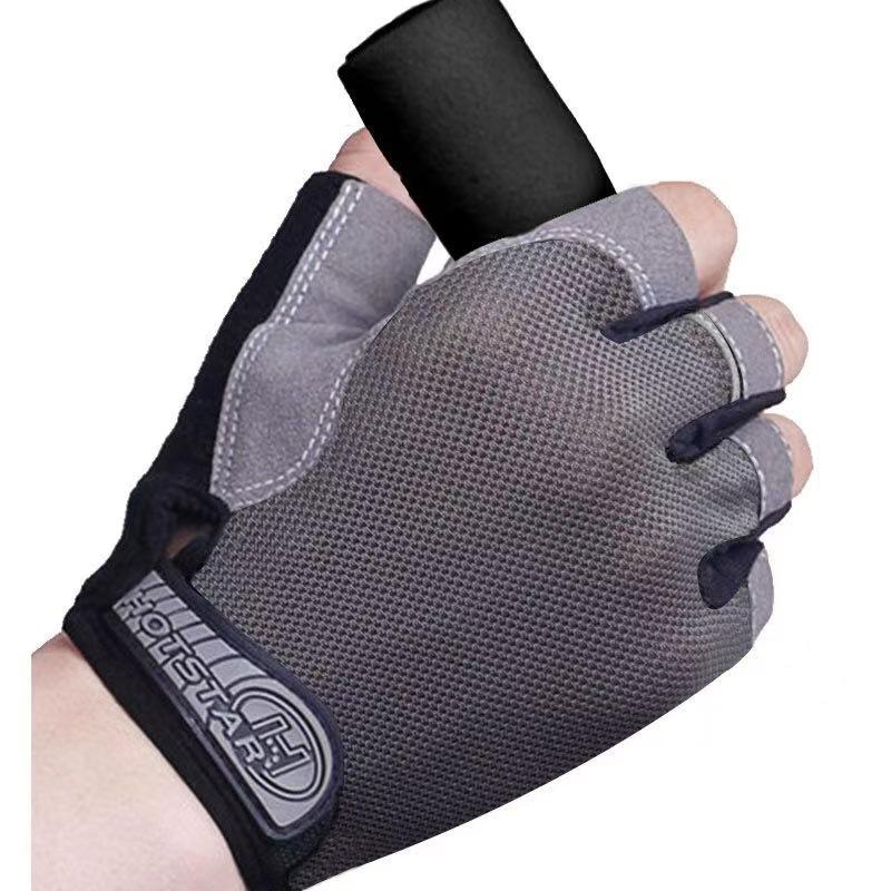 Unisex Halbfinger Atmungsaktive Rutschfeste Handschuhe für Outdoor-Fitness, Radfahren und Klettern.