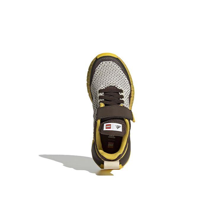Adidas Lego X  Sport Pro K Comfortable Durable Low-Top Kids Running Shoes Kids Sneaker White Brown Yellow GW3978