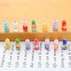 6PCS 20x10mm Mini Glass Bottle Shape Beads Ornaments Jewelry Making for Necklace Pendant Jewlery