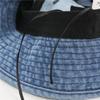 Japanese-style denim fisherman hat for women, Harajuku retro Hong Kong style bucket hat, spring-summer bucket hat, Korean version trendy plain hat