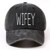 Fashion Letter Labeling Washed Old Cap Men and Women Street Play Sunscreen Four Seasons Baseball Cap