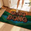 1pc Fun Ding Dong Leopard Print 3D Pattern Printed Doormat, Non-Slip Entry Mat, Porch and Bathroom Decor, Bathroom Mat, Flannel Floor Mat,