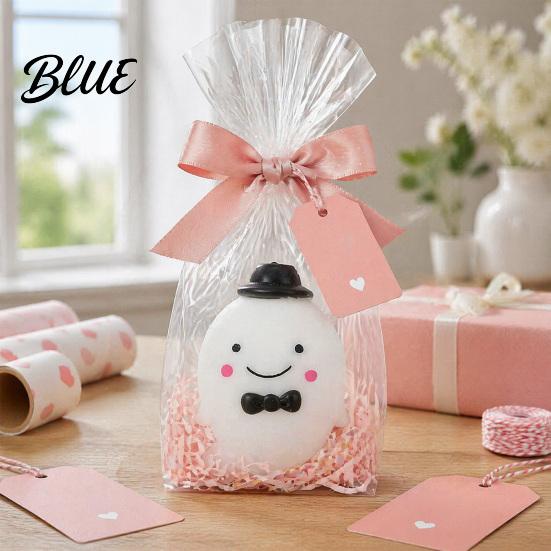 Soft Ghost Toy Halloween Stress Ball Toy Anxiety Relief Squeeze Cartoon Sensory Fidget for Party Favors Decompression