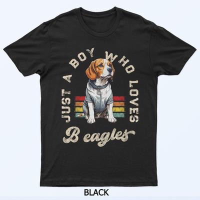 Junge, der Beagle liebt Lustiges Beagle Hunderasse Liebhaber Besitzer T-Shirt