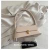 2024 Summer Women's Retro French Texture Shiny Shoulder Bag