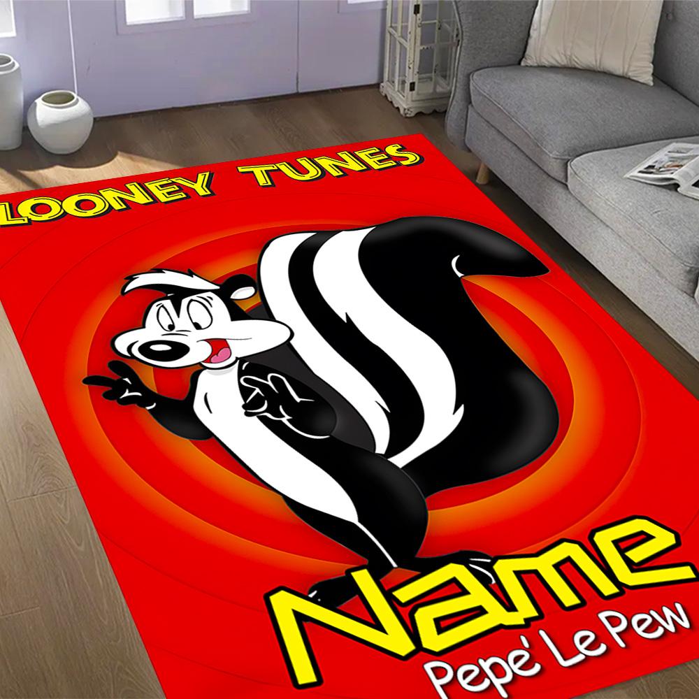 Looney Sweet Tweet Adventure Customizable Name Floor Rug Office Rug Perfect for Playrooms Outdoor Living Rooms Dormitory Antislip Carpet Decorate Offi