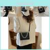 Stylish Black Pu Shoulder Bag Trendy 2023 Spring Fashion Casual Handbag