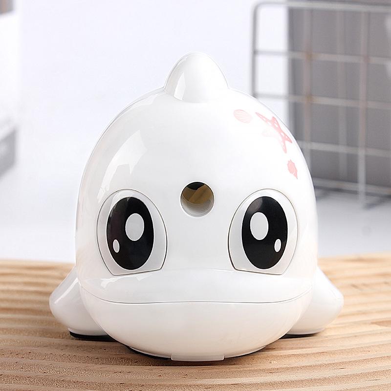 Yaxuan Маленький Дельфин Портативная Ручная Точилка для Карандашей для Детей и Учеников - Автоматическая Подача Грифеля Роторная Точилка