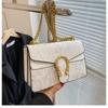 Snake Crossbody Bag for Women Girls Retro Shoulder Bag Shoulder Bag Metal Decoration PU Material New Fashion