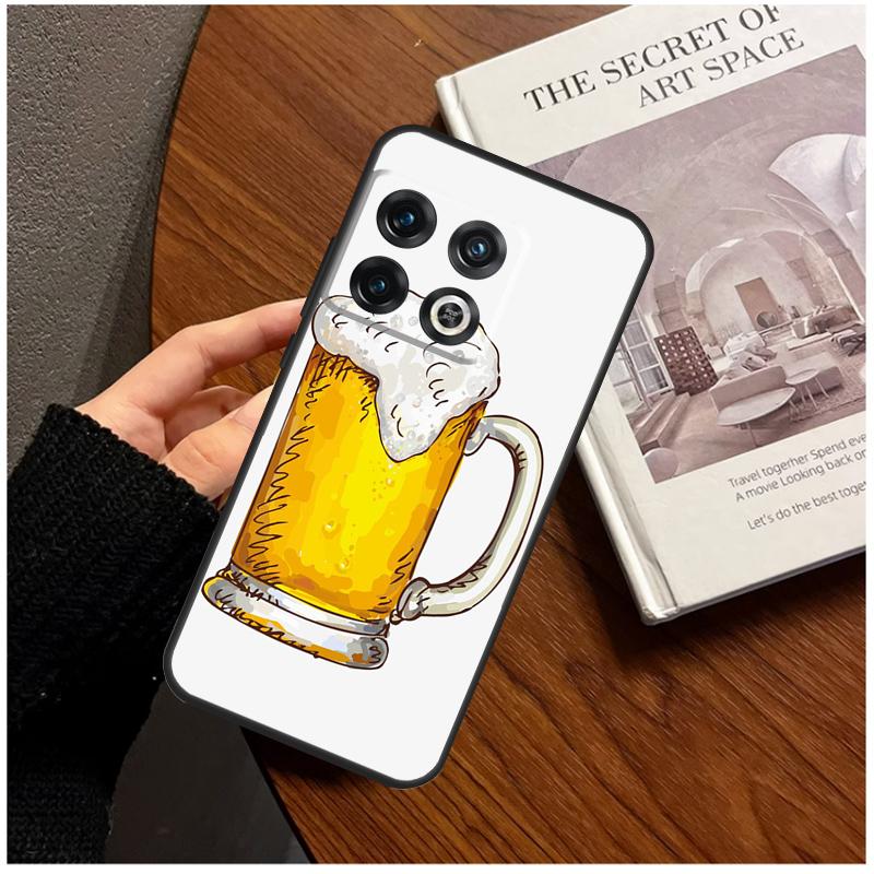 Beer Cup For OnePlus 13R 10R 12R 10T 8T 13T 11 12 13 15 Case For OnePlus Nord 5 CE 2 3 4 Lite N20 N30